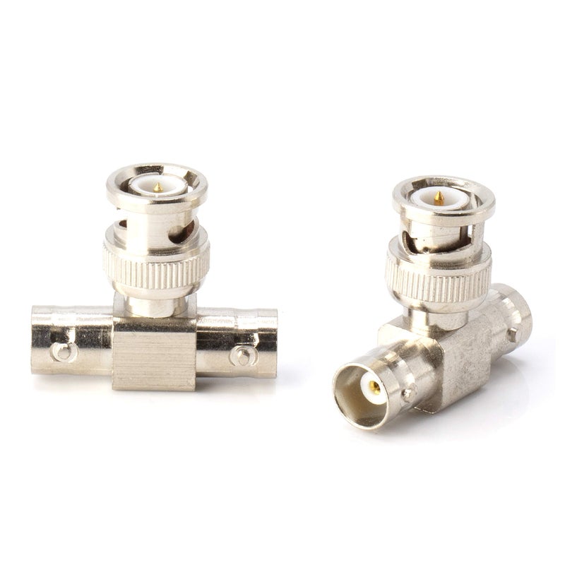 THE CIMPLE CO - BNC T Adapter - T-Shaped Coax Splitter - 1 Male Port to 2 Female Ports, Coaxial Cable Extension - 4 Pack - Image 2
